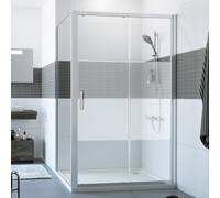 HÜPPE Classics 2 Porte coulissante, avec élément fixe, pour niche, pour paroi latérale, C20422069373, C20422