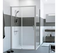 HÜPPE Classics 2 Porte coulissante, avec élément fixe, pour niche, pour paroi latérale, C25311087322, C25311