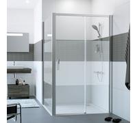 HÜPPE Classics 2 Porte coulissante, avec élément fixe, pour niche, pour paroi latérale, C25602069375, C25602