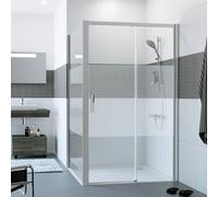 HÜPPE Classics 2 Porte coulissante, avec élément fixe, pour niche, pour paroi latérale, C25612087373, C25612