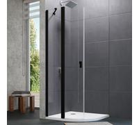 HÜPPE Design pure Porte battante, avec élément fixe, 8P1708123322, 8P1708
