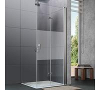 HÜPPE Design pure Porte pliante, pour accès d'angle, pour niche, pour paroi latérale, 8P0910092373, 8P0910