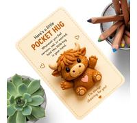Hug Card Inspirational Comforting Support Relief Souvenir
