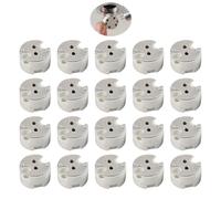 Hugclaw 20PCS Douilles En Céramique MR16 GU5.3/G4,Compatible Spot LED et Halogène, G4 et GU5.3 LED, Contact Pousse Fil Pour Lampe Halogène, Douilles Lampe Connecteur de Ampoule pour Spot