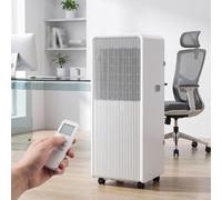 HUGGWRT Climatiseur Mobile 12000 BTU, Oscillation 120°, Télécommande, Minuterie 24h, Kit Fenêtre, sans Pose Murale, pour Pièce ou Bureau, 10000 BTU, 10000 BTU