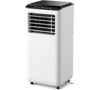 HUGGWRT Climatiseur Mobile 14000 BTU Réglable, Minuterie 24h, 2 Vitesses, Écran Tactile, Faible Consommation Énergétique, Système de Refroidissement pour Grandes Pièces, 10000 BTU, 10000 BTU