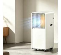 HUGGWRT Climatiseur Mobile 4-en-1, Unité Inverter avec Rafraîchissement, Chauffage, Déshumidification, Panneau de Contrôle Intelligent, Filtre à Poussière & roulettes 3, Q5
