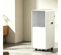 HUGGWRT Climatiseur Mobile 4-en-1, Unité Inverter avec Rafraîchissement, Chauffage, Déshumidification, Panneau de Contrôle Intelligent, Filtre à Poussière & roulettes 3, Q8