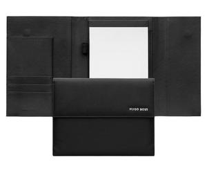HUGO BOSS Ecritoire A5 Pinstripe Black
