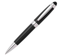 HUGO BOSS Stylo bille ICON – Noir haut de gamme, pointe M, livré avec recharge