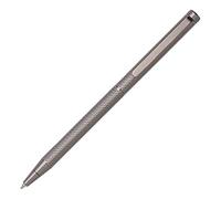 BOSS Stylo à bille en métal bruni à motif gravé - Style Ballpoint pen Cloud Gun, 58109357 Argent pcs.
