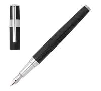 HUGO BOSS Stylo plume Gear Pinstripe Black / Chrome