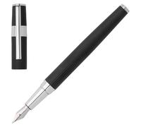 HUGO BOSS Stylo plume Gear Pinstripe Black / Chrome