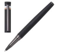 BOSS Stylo roller noir à logo avec capuchon à rayures emblématiques - Style Rollerball pen Loop Black Iconic, 58131041 Noir pcs.