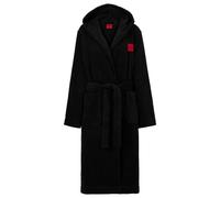 HUGO Femme Terry_Hooded Dressing Gown, Noir 1, XXL