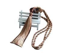 HUGWCBD embrasses de Rideaux 2Pcs Tassels Curtain Tieback DIY Room Accessories Bead Hanging Ball Holdback Tie Rope Home Decorative