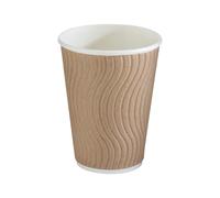 Huhtamaki Gobelet en carton kraft 30 cl pour boisson chaude - Lot de 37