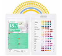 Huiguli 50 Bandelettes Test 18 en 1 pour Analyse Eau Piscine | Spa et Potable - Mesure pH, Contrôle pH, Chlore, Dureté Total - Résultat Rapide et Précis