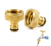 HuiLanYouSheng Lot de 2 connecteurs de robinet Gardena, 2,54 cm | Modèle compact pour une utilisation prévue - Vérifiez le matériau, les dimensions et l'application avant d'acheter.