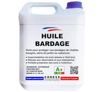 Huile Bardage - Codeve Bois/Incolore - 5L - Intérieur/extérieur - Pour La Protection De Votre Bardage En Pin, Sapin, épicéa Ou Douglas.