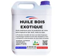 Huile Bois Exotique - Codeve Bois - 5L - Intérieur/extérieur - Pour La Protection De Votre Bois Tropical En Ipé, Teck, Iroko Ou Sipo.