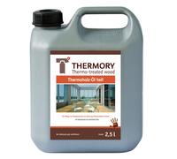 Huile claire Thermory, pour bois thermo-traité en pin, 2,5 L, à base d’eau avec ingrédients naturels