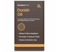 Huile Danoise Furniture Clinic 5 L - Huile Supérieure pour Rétablir la Beauté Naturelle du Chêne, Pin & Autres - Imperméabilise & Protège