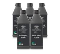 Huile de lin pure W200 première pression à froid pour le bois 5L (5x1L)