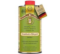 Huile de teck pour bois 250ml pour l'extérieur - Protection et entretien du bois pour meubles de jardin, terrasses | Idéal pour teck, mélèze, chêne, acacia, bangkiraï | Huile de meubles de teck
