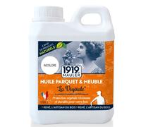 Huile parquet & meuble Bio Sourcée ECOLABEL 2,5L ""La Végétale"" 1919 BY MAULER : 2 couches protection taches, rayure, usure 1 couche : entretien & rénovation