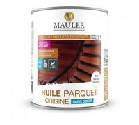 Huile parquet origine sans odeur conserve l aspect naturel du bois brut 2,5L Mauler