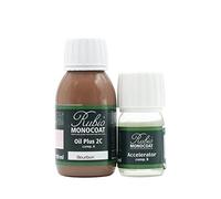 Huile pour bois Rubio Monocoat 5 m² - Bourbon | Oil Plus 2C | Huile de lin pour bois écologique à séchage rapide pour l'intérieur, avec accélérateur (partie B) | Protecteur | 130 ML