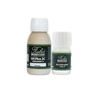 Huile pour bois Rubio Monocoat 5 m² - Dunes | Oil Plus 2C | Huile de lin pour bois écologique à séchage rapide pour l'intérieur, avec accélérateur (partie B) | Protecteur | 130 ML
