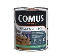 Huile pour teck - imprégnation bois exotiques - translucide ambré - 5 L COMUS