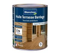 Huile terrasse bardage - tous bois - bois grisé - 1 L BLANCHON