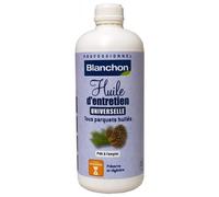 Huile universelle pour parquets huilés, 1 litre, finition satinée blanche, lot de 2