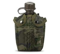 HUIOP 1L Extérieure Militaire Cantine Bouteille Camping Randonnée Bouteille d'Eau Bouilloire Avec Couvercle