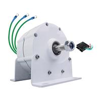 HUIZHITENGDA 10000W À Basse Vitesse 500 TR/Min 12V 24V 48V 220V Générateurs D'aimant Permanent sans Engrenage Alternateur 3 Phases Alternateur pour La Turbine Éolienne/Eau (avec Base),220V