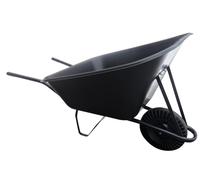 HUKA Brouette économique 210 l plein seau plastique caoutchouc 100 kg
