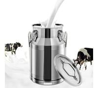 HuKaiL Pichet à lait hermétique en acier inoxydable 201 avec couvercle hermétique - 30 litres - Pour lait, vin, riz, farine et céréales