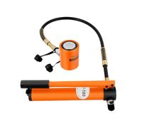 HuKaiL Pompe hydraulique manuelle 20T - Cric court 70 MPa 350 cc manuel en | Puissant et robuste : 20 tonnes, 700 kg/cm², course 50 mm, hauteur 155 mm, 350 ml d'huile, 7 kg, compact - Pour cylindre