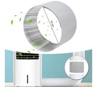Hukermoon Tuyau D'évacuation de Climatiseur Adaptateur, Tuyau D'échappement Portable Ø150mm, Adaptateur de Tuyau Fenetre Clim Mobile, Connecteur de Tuyaux ABS Adaptateur Fenêtre pour Climatiseur