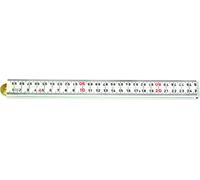 Hultafors HULTAFORS Mètre pliant en plastique blanc, Longueur: 1 m Quantité:1
