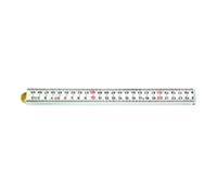 Hultafors HULTAFORS Mètre pliant en plastique blanc, Longueur: 1 m Quantité:1