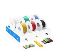 HuLuWa 16AWG 1,3mm² Kit Fils Électriques Silicone, 6 Coloris, 3m | Fils silicone souples multibrins en cuivre étamé, 6 coloris, pour RC, LED, électronique et modélisme
