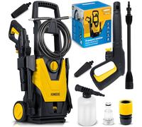 Humberg Nettoyeur Haute Pression - 1800 W - Station de Lavage de Voiture Professionnelle avec 230 Bar EW - Pompe en Aluminium Auto-amorçante avec Tuyau de 6 m et buse Turbo - Idéal pour Le Jardin, la