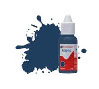 Humbrol Peinture Acrylique NO104 Oxford Blue Matt, Flacon Compte-Gouttes, 14 ML, Db0104