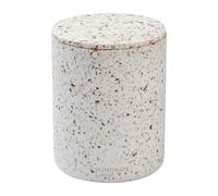 Humdakin Vase Humdakin Terrazzo avec couvercle Ø13 cm Rouge/Beige