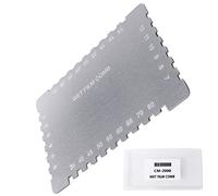 Humide Film Peignes 25~2032µm Microns Micromètre / 1~80 Mil Double Échelle, Humide Peindre Enrobage Épaisseur Étape Notched Jauge, Rectangulaire Style