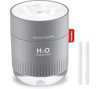 Humidificateur 500 ml - fonctionnement silencieux - fonction veilleuse - 2 modes de pulvérisation - arrêt automatique - huiles essentielles non autorisées - 2 filtres (gris)